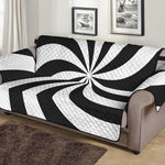 Swirl Optical Illusion Print Sofa Protector