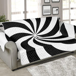 Swirl Optical Illusion Print Sofa Protector