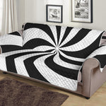 Swirl Optical Illusion Print Sofa Protector