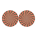 Swirl Playing Card Suits Print Car Coasters