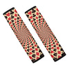 Swirl Playing Card Suits Print Car Seat Belt Covers