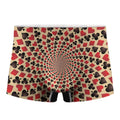 Swirl Playing Card Suits Print Men's Boxer Briefs