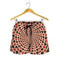 Swirl Playing Card Suits Print Women's Shorts