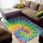 Swirl Tie Dye Print Area Rug