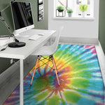 Swirl Tie Dye Print Area Rug