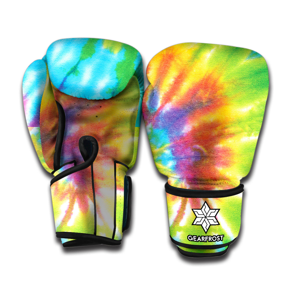 Swirl Tie Dye Print Boxing Gloves