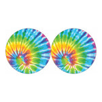 Swirl Tie Dye Print Car Coasters