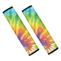Swirl Tie Dye Print Car Seat Belt Covers