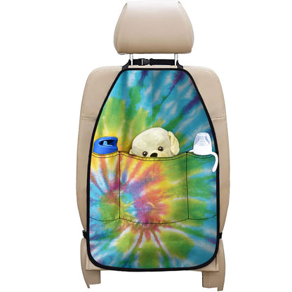 Swirl Tie Dye Print Car Seat Organizers