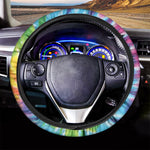 Swirl Tie Dye Print Car Steering Wheel Cover