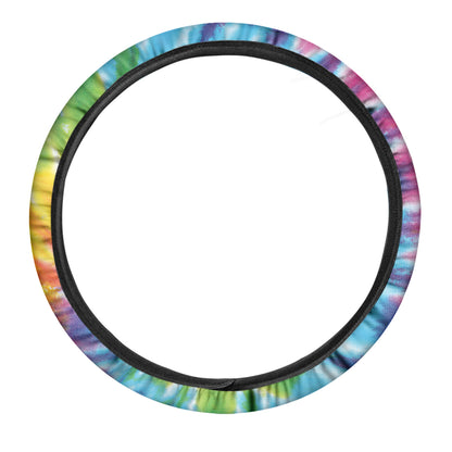 Swirl Tie Dye Print Car Steering Wheel Cover