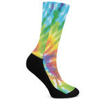 Swirl Tie Dye Print Crew Socks