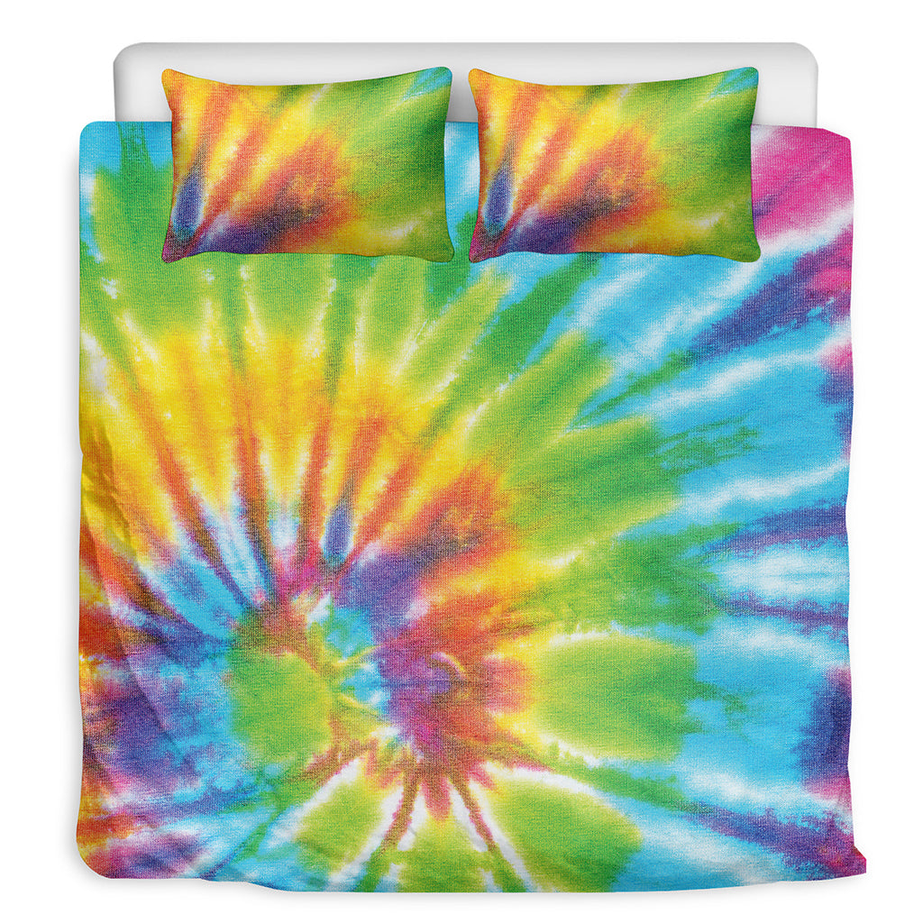 Swirl Tie Dye Print Duvet Cover Bedding Set