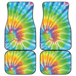 Swirl Tie Dye Print Front and Back Car Floor Mats