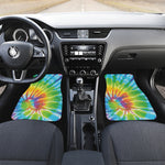 Swirl Tie Dye Print Front and Back Car Floor Mats