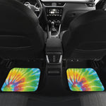 Swirl Tie Dye Print Front and Back Car Floor Mats