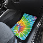 Swirl Tie Dye Print Front and Back Car Floor Mats