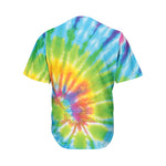 Swirl Tie Dye Print Men's Baseball Jersey