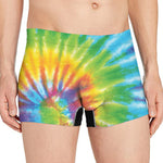 Swirl Tie Dye Print Men's Boxer Briefs