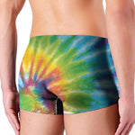 Swirl Tie Dye Print Men's Boxer Briefs
