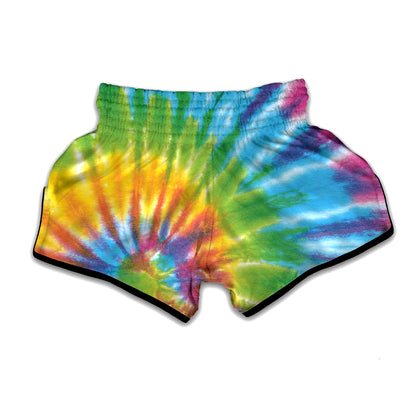 Swirl Tie Dye Print Muay Thai Boxing Shorts