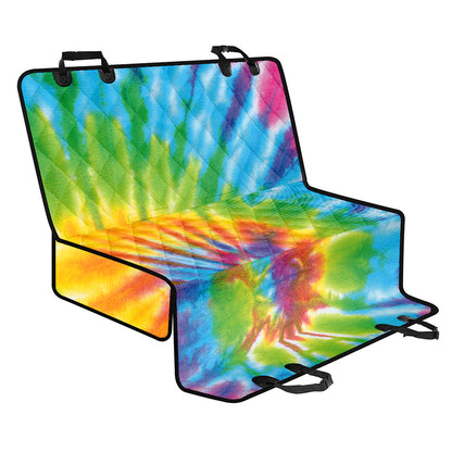 Swirl Tie Dye Print Pet Car Back Seat Cover