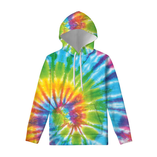 Swirl Tie Dye Print Pullover Hoodie