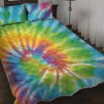 Swirl Tie Dye Print Quilt Bed Set