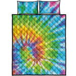 Swirl Tie Dye Print Quilt Bed Set