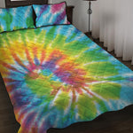 Swirl Tie Dye Print Quilt Bed Set