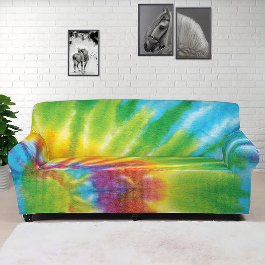 Swirl Tie Dye Print Sofa Cover