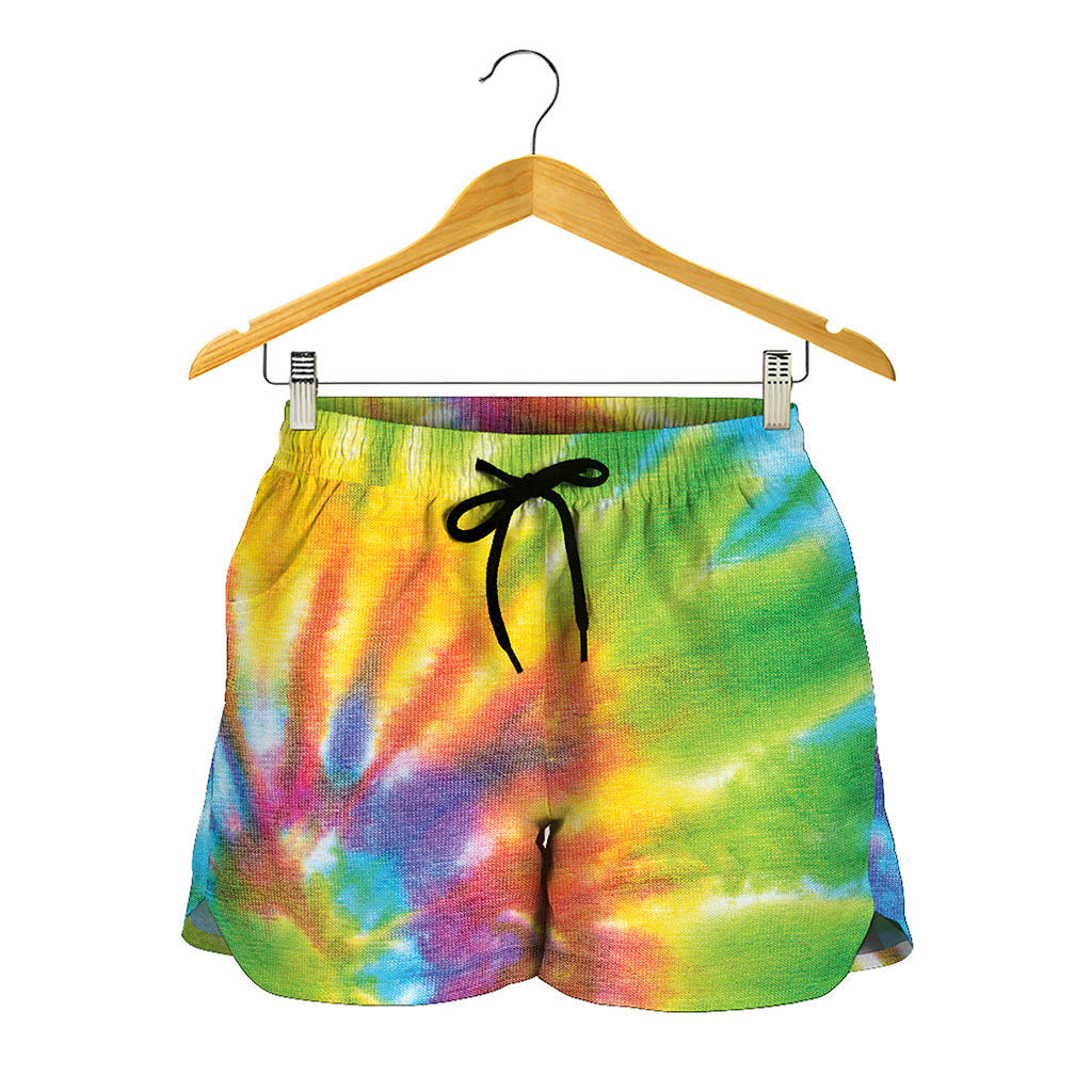 Swirl Tie Dye Print Women's Shorts