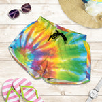 Swirl Tie Dye Print Women's Shorts