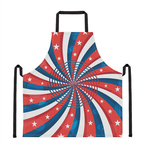 Swirly American Patriotic Print Apron