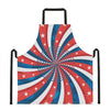 Swirly American Patriotic Print Apron