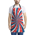 Swirly American Patriotic Print Apron