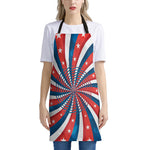 Swirly American Patriotic Print Apron