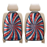 Swirly American Patriotic Print Car Seat Organizers