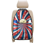 Swirly American Patriotic Print Car Seat Organizers