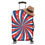 Swirly American Patriotic Print Luggage Cover