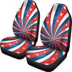 Swirly American Patriotic Print Universal Fit Car Seat Covers
