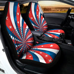 Swirly American Patriotic Print Universal Fit Car Seat Covers