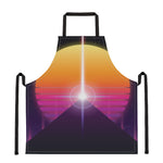 Synthwave Pyramid Print Apron