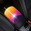 Synthwave Pyramid Print Car Center Console Cover