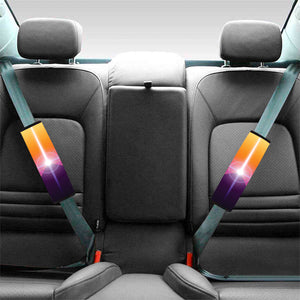 Synthwave Pyramid Print Car Seat Belt Covers