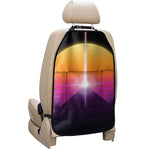 Synthwave Pyramid Print Car Seat Organizers