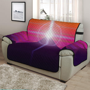 Synthwave Pyramid Print Half Sofa Protector