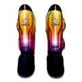 Synthwave Pyramid Print Muay Thai Shin Guards