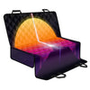 Synthwave Pyramid Print Pet Car Back Seat Cover