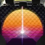 Synthwave Pyramid Print Pet Car Back Seat Cover